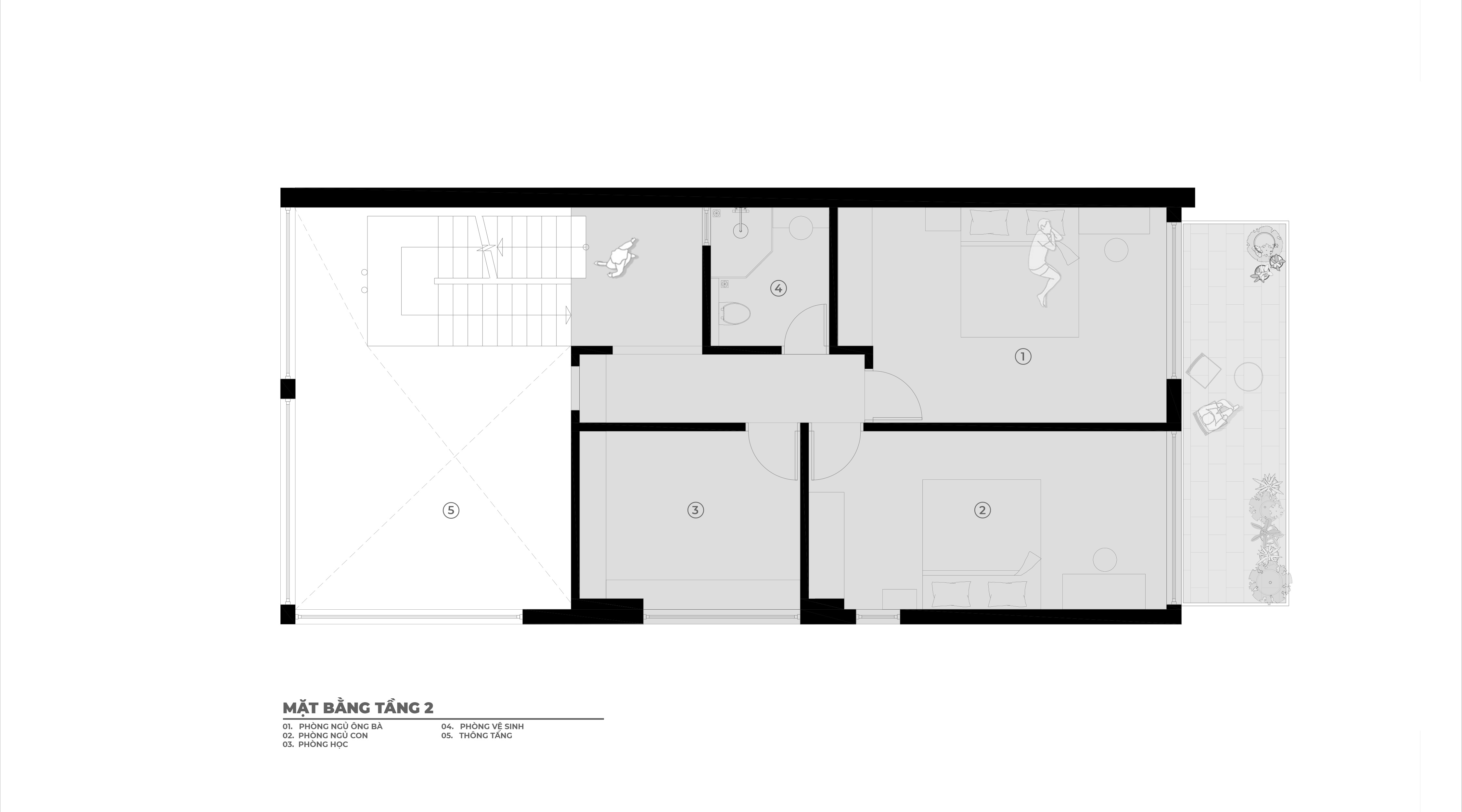 TẦNG 2-HN04 HOUSE - TNT ARCHITECTURE
